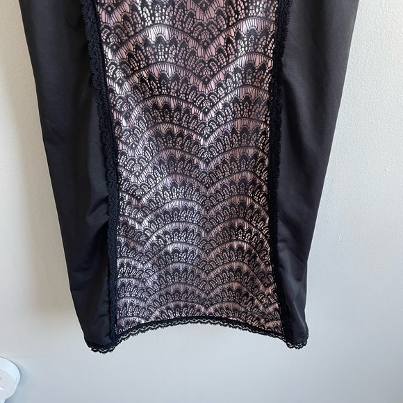 BLACK PINK MARILYN MONROE SLIP PADDED BRA LACE ADJUSTABLE STRAPS STRETCH - Picture 16 of 16